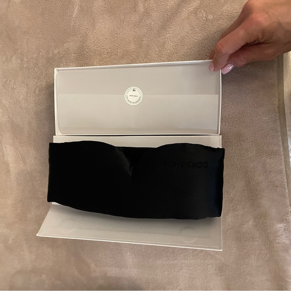Chic Black Satin Face Mask
